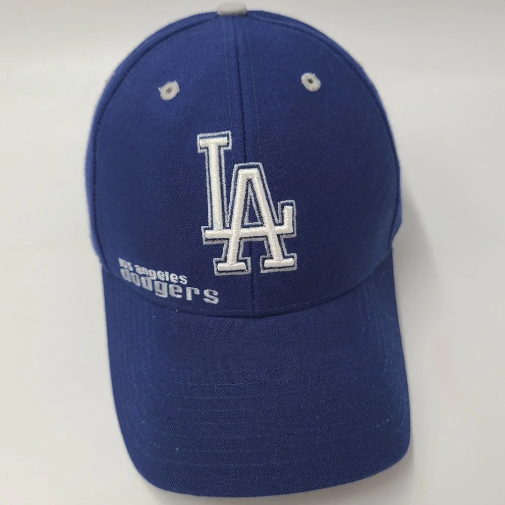 Los Angeles Dodgers Hat Adjustable Twins Enterprise Blue MLB Baseball Wool Blend